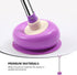 DOITOOL Toilet Plunger Toilet Bowl Cup Rubber Toilet Plunger with Long Handle Bathroom Toilet Bowl Plunger Cleaning Accessory Purple