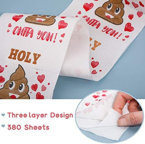 50th Birthday Gifts for Men and Women - Happy Prank Toilet Paper - 50th Birthday Decorations for Him, Her - Party Supplies Favors Ideas - Funny Gag Gifts, Novelty Bday Present for Friends, Family