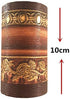 Simplemuji 3D Self Adhesive Decorative Floral Molding Waterproof Wallpaper Border Peel and Stick for Bathroom Kitchen Counter Top Tiles Sticker,4 Inch by 16.5 Feet (Dark Brown Wood Grain }