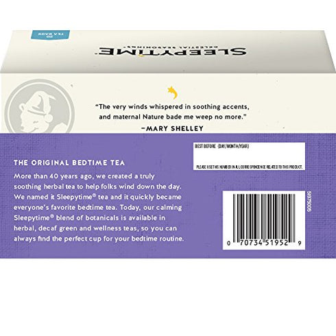 Celestial Seasonings Wellness Tea, Sleepytime Sinus Soother, 20 Count Box