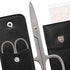 3 Swords Germany - Brand Quality Stainless Steel INOX Curved Nail Scissors (1 Piece) with case for Manicure Pedicure - Nail Care by 3 Swords - Made in Solingen Germany