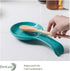 DOWAN Ceramic Spoon Rest for Kitchen, 2 Pieces of Porcelain Stovetop Spoon Holder for Countertop, Turquoise Owl Ladle Rest 9.5 Inches, Dishwasher Safe Farmhouse Kitchen Decor and Accessories