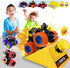 Monster Trucks Toys for Boys - Friction Powered 3-Pack Mini Push and Go Car Truck Playset for Boys Girls Toddler Aged 3 4 5 Year Old Gifts for Kids Birthday Christmas (Purple, Red, Orange, 3-Pack)