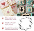 House Cookie Cutters Set, 5 Pieces Stainless Steel House Shape Cookie Cutter Plaque Frame Pastry Key Biscuit Cookie Cutter Kit Gingerbread for Chocolate Candy Cake Decor (House)
