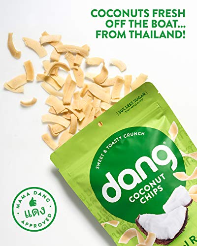 Dang Toasted Coconut Chips | Original | 1 Pack | Vegan, Gluten Free, Non GMO, Healthy Snacks Made with Whole Foods | 3.17 Oz Resealable Bag