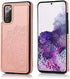 Acxlife Samsung Galaxy S20 FE 5G Case S20FE Card Credit Holder Wallet Protective Cover with Card Slot and Leather Case for Samsung S20 Fe 6.5Inch (Rose Gold)
