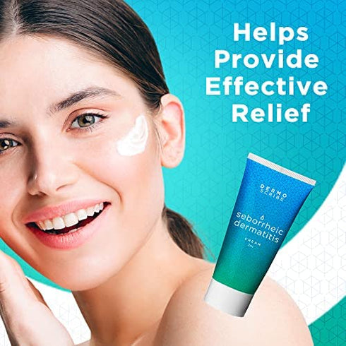 Dermoscribe - Seborrheic Dermatitis Cream, Eczema Cream, Fast-Acting Itchy Skin Relief, Eases Itching, Redness, & Scaling, for Face, Chest & Scalp, 2 oz