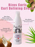 Rizos Curls Curl Defining Cream for Curly Hair. For Defined, Bouncy, Shiny, Frizz-Free, Voluminous Curls. With Aloe Vera, Shea Butter & Coconut Oil.