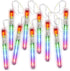 ArtCreativity Light Up Police Wands, Set of 12, Flashing LED Wand Sticks with Lanyards, Thrilling Light Show, Batteries Included, Fun Birthday Party Favors, Carnival Prize, Goodie Bag Fillers for Kids
