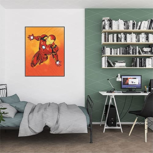 Batuba Design - Boys Wall Decor Poster Prints, Set of 4 FRAMELESS (8''x10''), Superhero room decor for boys, Superheroes poster, Superheroes Wall Art, Posters For Boys Room,