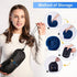 SAIREIDER Travel Pillow 100% Memory Foam Airplanes Neck Pillows -Prevent The Heads from Falling Forward Travel Neck Pillows with Sleep Mask and Earplugs (Navy Blue)