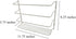 Evelots Wrap/Pan Organizer Rack-Door/Wall Mount-Plastic/Foil Paper-White-Set/2