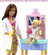 Barbie Pediatrician Playset, Brunette Doll (12-in), Exam Table, X-ray, Stethoscope, Tool, Clip Board, Patient Doll, Teddy Bear, Great Gift for Ages 3 Years Old & Up , White