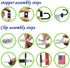Garden Flag Rubber Stoppers and Tiger Anti-Wind Clips Accessories for Garden Flag Stand-Holder-Pole Keep Your Flags from Flying Away in High Winds (4 Pack)