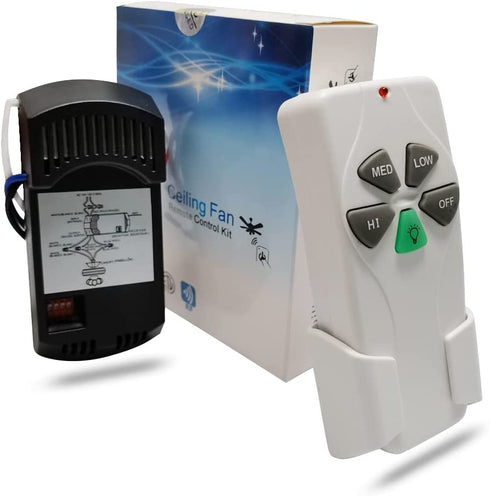 Corebay Universal Ceiling Fan Remote Control and Receiver Kit Replacement of Hampton Bay Harbor Breeze Hunter, 53T+28R, Easy to Install