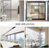 0.05mm Clear Window Security Film Adhesive Anti Shatter Heat Control Safety Window Glass Protection Sticker for Home and Office, 17.7inch x 8.2feet