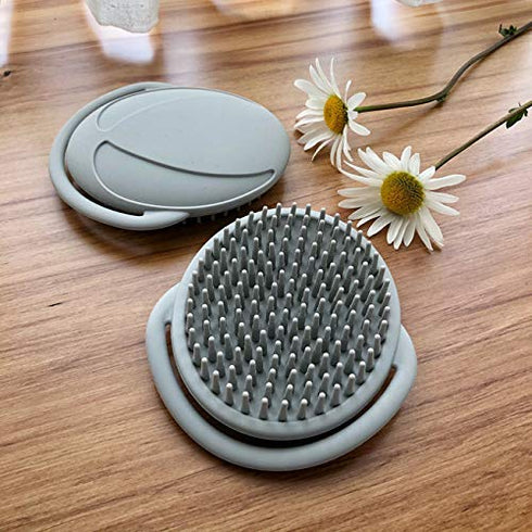haakaa Silicone Shampoo Brush - Soft Cradle Cap Brush Comb | Hair Scalp Massager, Soft Bristles for Newborns & Toddlers,Ideal Baby Registry Gift - 1pk