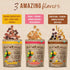 Naturanic Organic Freeze Dried fruit No Sugar Added -Natural Crunchy Freeze Dried Banana, Guava & Jabuticaba Mix -Freeze Dried Snacks Gluten Free, Vegan, Non-GMO, Variety , Pack of 3