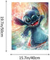 Kimily DIY Paint by Numbers for Adults Kids Disney Lilo and Stitch Paint by Numbers DIY Painting Disney Acrylic Paint by Numbers Painting Kit Home Wall Living Room Bedroom Decoration Lilo Stitch Surf