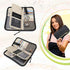 ZOPPEN RFID Travel Passport Wallet & Documents Organizer Zipper Case with Removable Wristlet Strap
