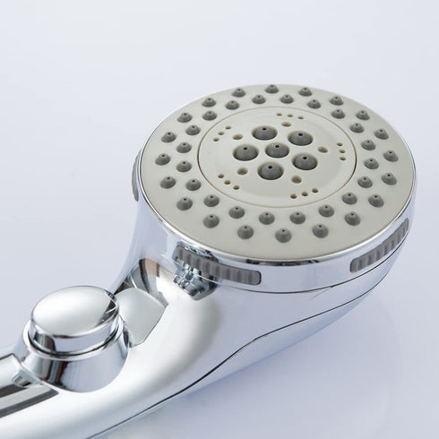 HOMELODY High Pressure Handheld Shower Head with ON/OFF Pause Switch 6-Functions Water Saving Shower head, Detachable Shower Head,Chrome Finish