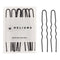Black Large Sturdy 4" U Shaped Color Match Hair Pins for Thick Hair Buns, 12 Count