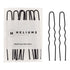 Black Large Sturdy 4" U Shaped Color Match Hair Pins for Thick Hair Buns, 12 Count