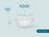 Kook Small Glass Prep Bowls with Lids Set, Clear Mini Food Storage Containers, Microwave & Dishwasher Safe, 7.25 oz, Set of 8