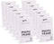 Photo Booth Frames - 5x7 Inch Clear Acrylic Display, Slanted Back Vertical Standing Plastic Picture or Display Sign Holder with Inserts - 12 Count