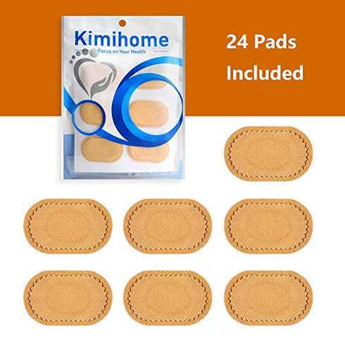 Kimihome Bunion Cushion Pads,24 Count Bunion Foot Protectors for Feet (Latex-Free), Stay in Place All Day - Strong Adhesive
