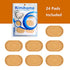 Kimihome Bunion Cushion Pads,24 Count Bunion Foot Protectors for Feet (Latex-Free), Stay in Place All Day - Strong Adhesive