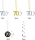 HankRobot 70th Birthday Decorations Party Supplies?42pack? Gold Number Balloon 70 Happy Birthday Banner Latex Balloons(Black, Golden) Confetti Balloons -Great for 70 Seventy Years Old Birthday Party