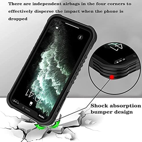 iPhone 11 Case for Man Boys, Street Fashion Cool Design Shockproof Anti-Scratch Drop Soft Silicone TPU Bumper PC Backplane Protection Case for iPhone 11 - Red Gray Shark