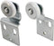 Prime-Line N 7533 Sliding Closet Door Roller Kit, 3/4 inch Wheel Diameter, Convex(Round) Edge Plastic, Stamped Steel Construction, Includes 3/8inch and 1/2inch Offset Pairs, 2Front and 2Back Rollers