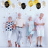 48 Pieces 12 Inches Retirement Balloons Decoration Happy Retirement Supplies Fun Retirement Latex Balloons for Women and Men Retirement Party Decoration Indoor Outdoor (Black, White, Gold)