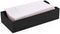 9.5 x 4.25 x 2 Inch Flat Napkin Holder, 1 Rectangle Wooden Napkin Holder - For Kitchen Tables or Countertops, Sturdy, Black Bamboo Kitchen Napkin Holder, Dining Room Decor - Restaurantware