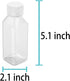 20 Pcs 8 Ounce Juice Bottles Plastic Milk Bottles Bulk Beverage Containers with Tamper Evident Caps Lids White for Milk, Juice, Drinks and Other Beverage Containers