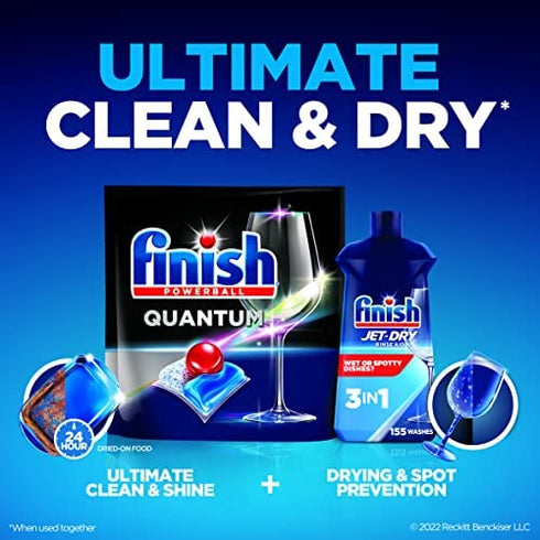 Finish Jet-Dry Rinse Aid, Dishwasher Rinse Agent & Drying Agent, 8.45 Fl Oz (Packaging May Vary)