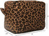 Leopard Cosmetic Bags Large Brown Cheetah Canvas Make Up Bag Purse Lightweight Versatile Travel Toiletry Purse Accessories Organizer Gifts for Women Men