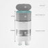 DAHAKII Cup Dispenser for Water Paper Cup Holder Wall Mounted Anti-Dust Cover Self Adhesive Pull Type Disposable Cups Holder (Gray)