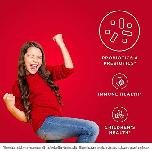 Jarrow Formulas Yum-Yum Dophilus, Natural Raspberry - 1 Billion Organisms Per Serving - 120 Chewable Tablets - Intestinal & Immune Health - For Kids & Adults - Up to 60 Servings