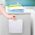 Picowe Magnetic Laundry Storage, Large Lint Holder Bin for Laundry Room, Space-Saving Trash Container Hanging on Dryer, Washer or Wall Mount Trash Bin (White)