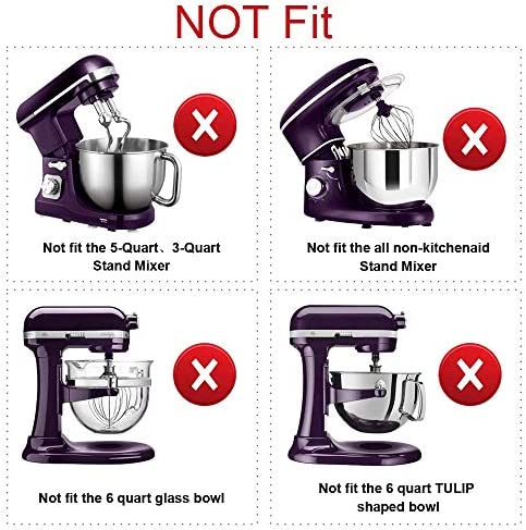 Flex Edge Beater for KitchenAid Bowl-Lift Stand Mixer Attachment 6 Quart - Coated Flat Beater Blade with Silicone Edges - Useful Mixer Accessory(Grey)