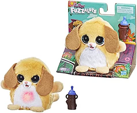 FurReal Fuzzalots Puppy Color-Change Interactive Feeding Toy, Lights and Sounds, Ages 4 and up