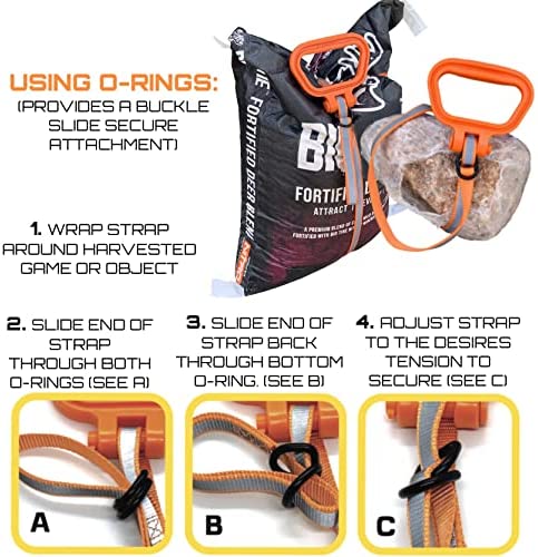 MULTUS: Perfect Deer Drag - Hunting Dragging Pull Rope - Safety Reflective Hunting Accessory Hunting Gear Gift for Men