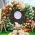 Brown Gold Metallic Balloon Garland Arch kit backdrop 133pcs Macaron Orange Retro Olive Green Balloons Set for Wedding Birthday Balloons Graduation Party babyshower Decorations.