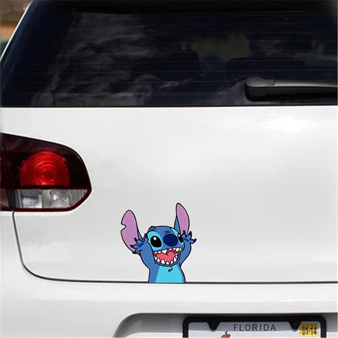 Anime Car Stickers and Decals for Lilo & Stitch Bumper Motorcycle Cartoon Decal
