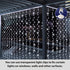 HXWEIYE 300LED Fairy Curtain Light (Upgrade Two Kinds of Light Clips) with Remote 8 Modes Times?USB Plug-in Christmas Fairy Hanging String Light for Bedroom, Parties, Walls, Windows ?9.8x9.8Ft, White?