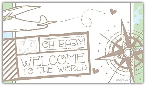 50 Adventure Awaits Diaper Raffle Tickets for Baby Shower - Invitation Inserts