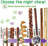 Nature Gnaws Bully Sticks for Large Dogs - Premium Natural Beef Dental Bones - Thick Long Lasting Dog Chew Treats for Aggressive Chewers - Rawhide Free